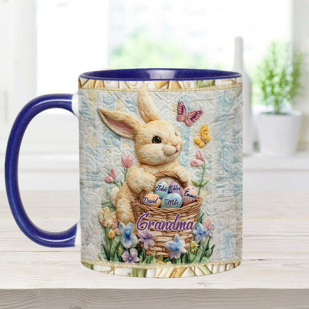 Happy Easter - Personalized Grandma Accent Mug