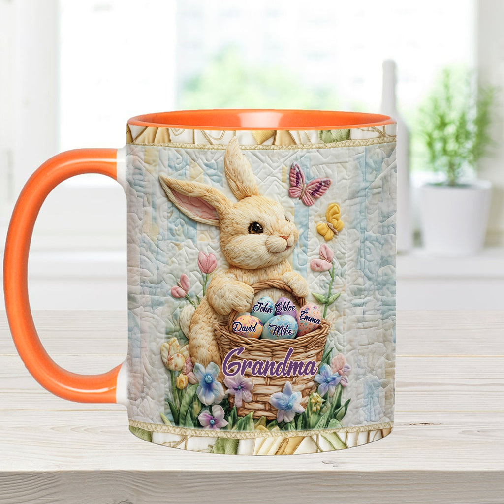Happy Easter - Personalized Grandma Accent Mug