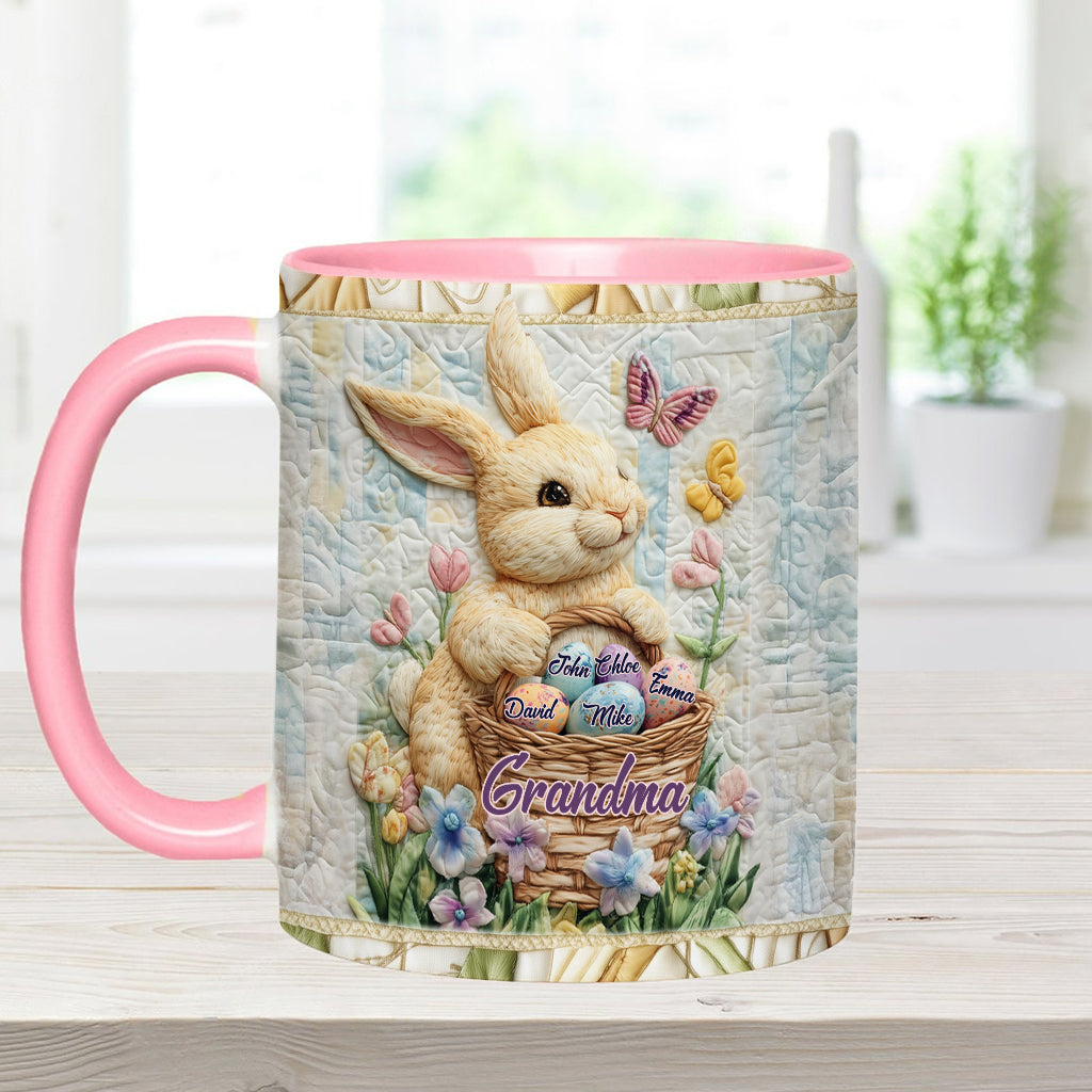 Happy Easter - Personalized Grandma Accent Mug