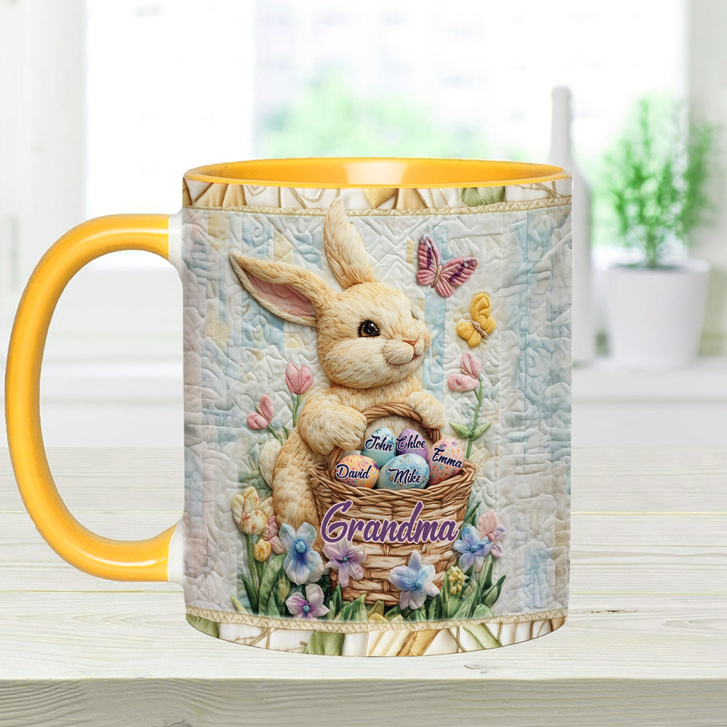 Happy Easter - Personalized Grandma Accent Mug