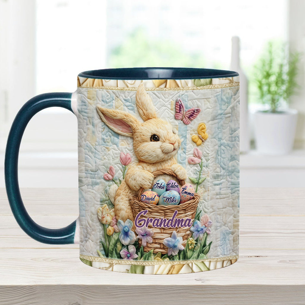 Happy Easter - Personalized Grandma Accent Mug