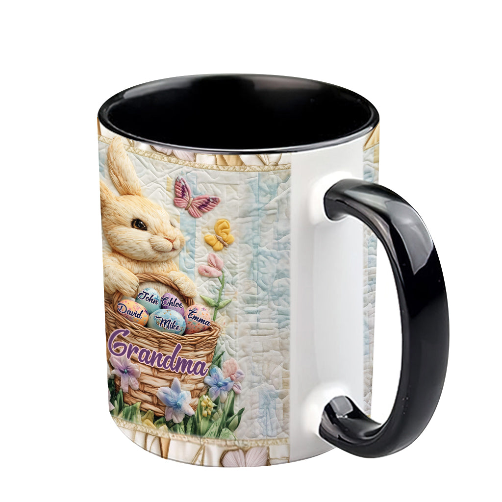 Happy Easter - Personalized Grandma Accent Mug