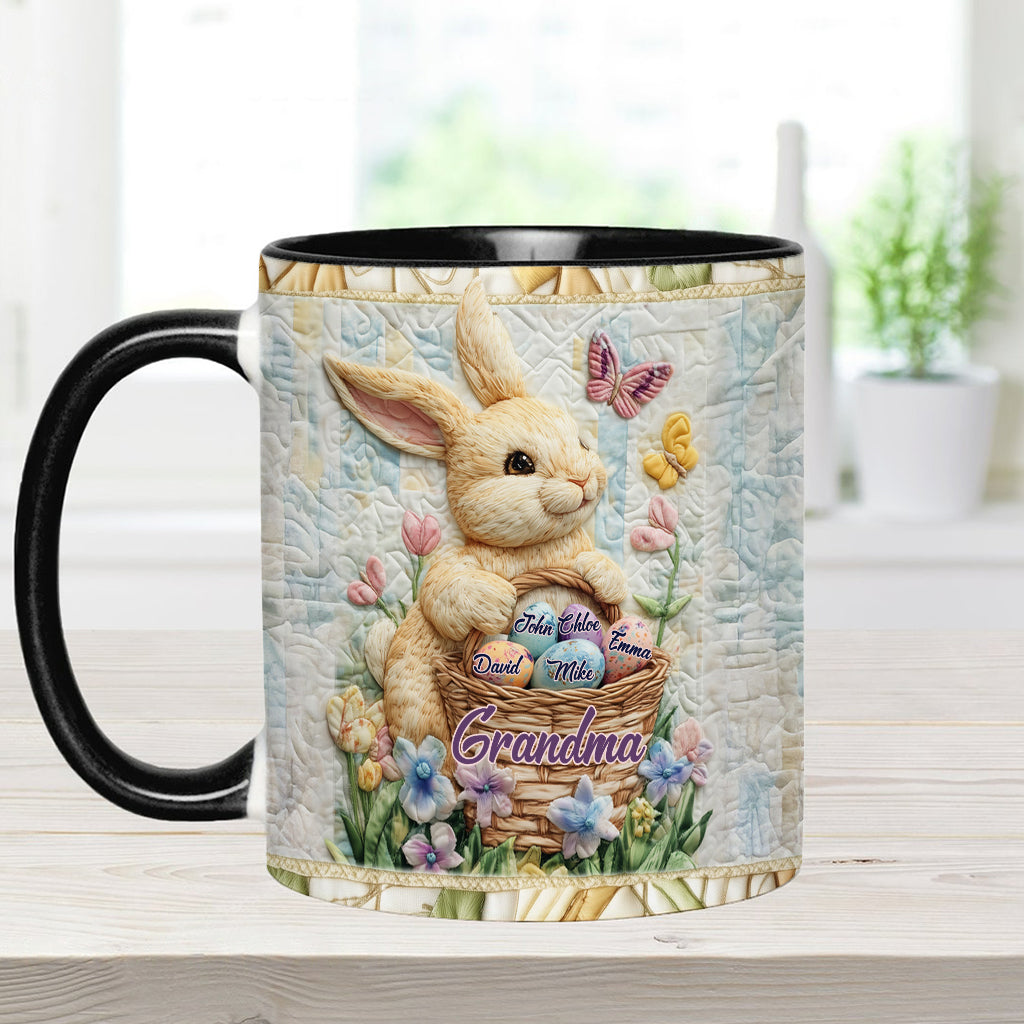 Happy Easter - Personalized Grandma Accent Mug