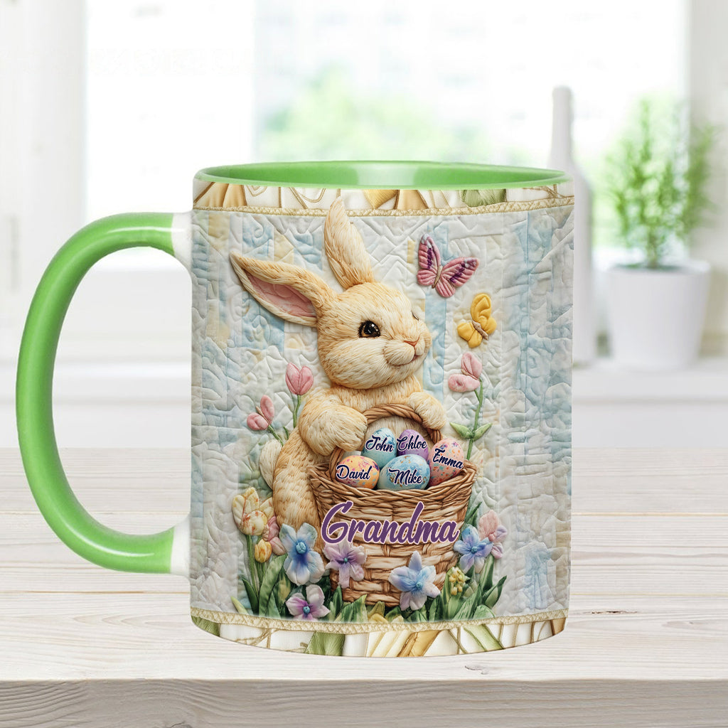 Happy Easter - Personalized Grandma Accent Mug