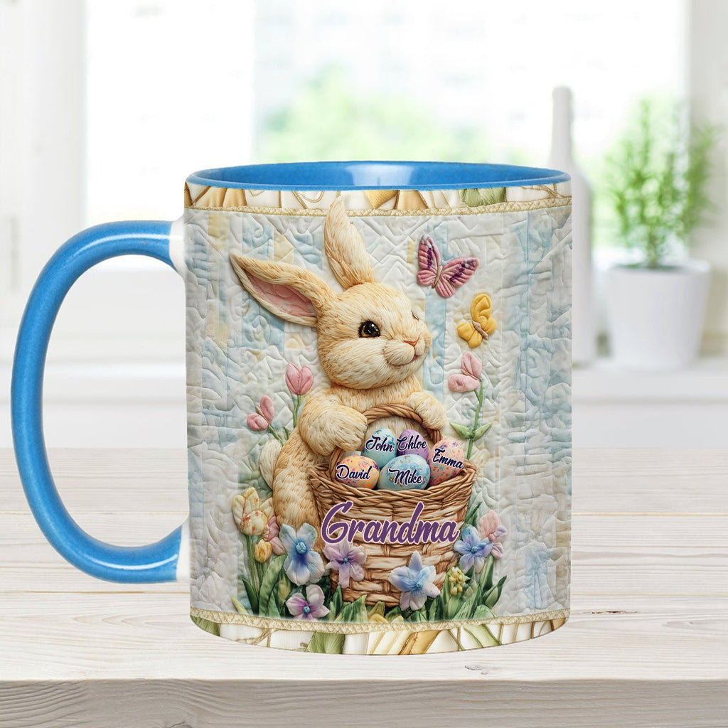 Happy Easter - Personalized Grandma Accent Mug