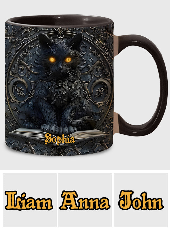 My Spirit Animal - Personalized Black Cat Accent Mug