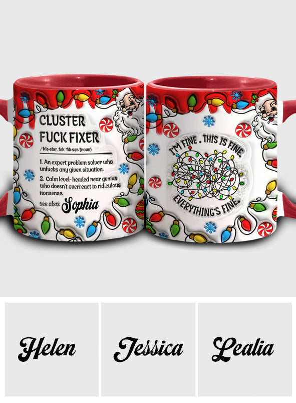 Mug personnalisé Cluster - Accentuation pour collègues