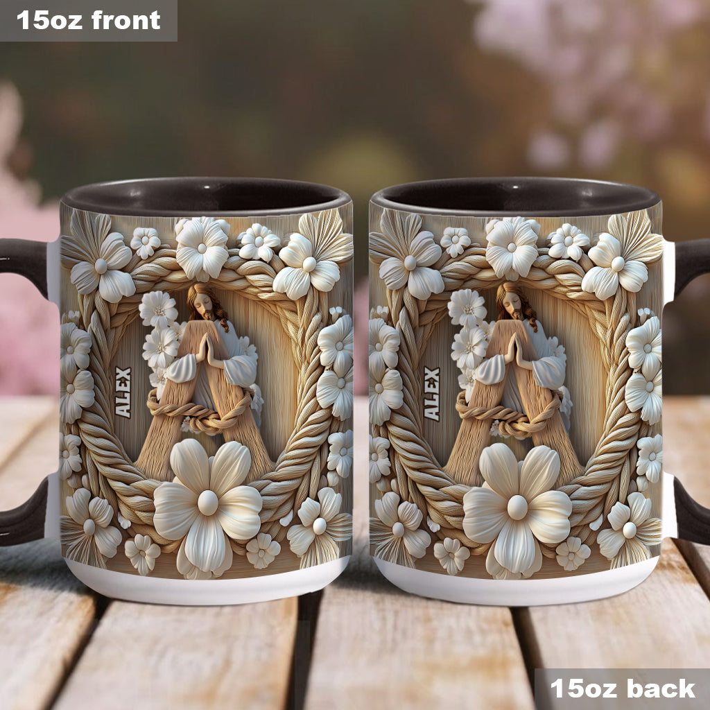 Faith Hope Love - Personalized Christian Accent Mug