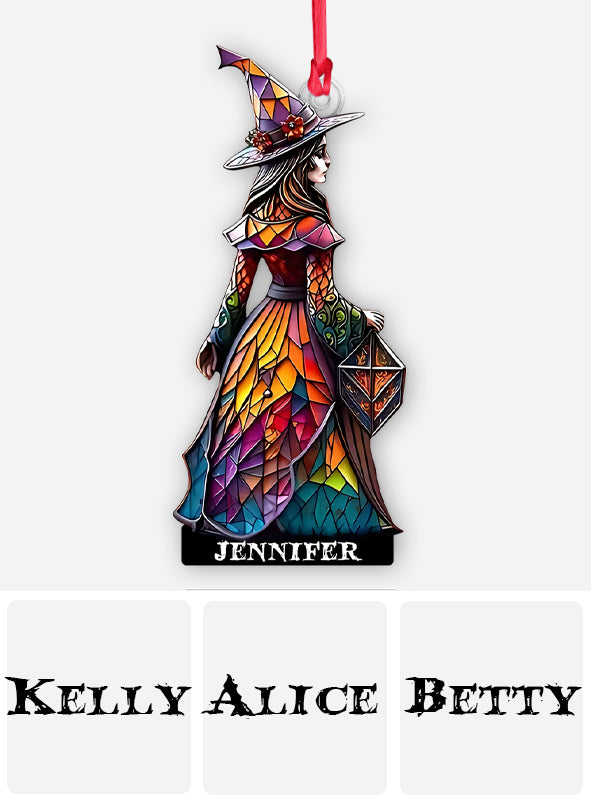 Beautiful Witch - Personalized Witch Custom Shaped Ornament