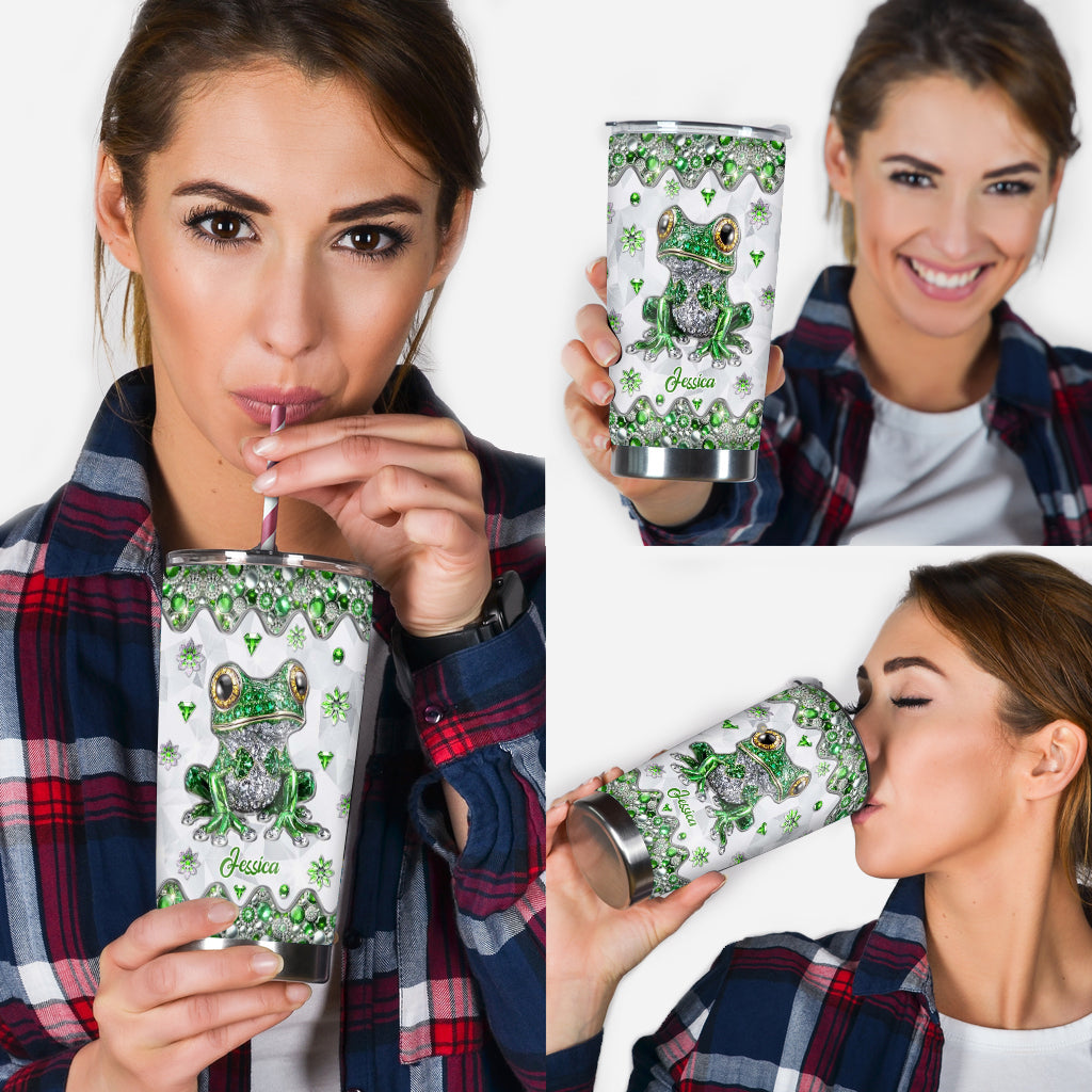 Just A Girl Who Loves Frogs - Personalized Frog Tumbler