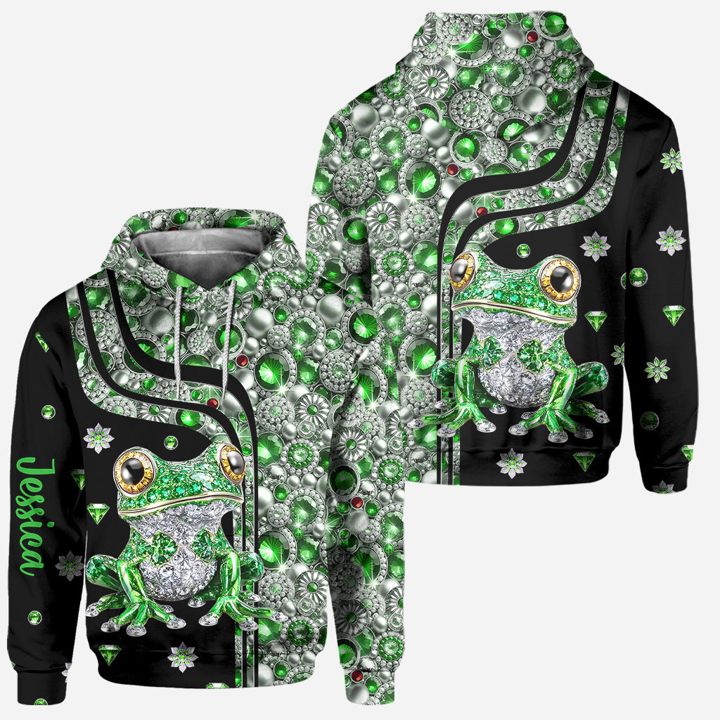 Just A Girl Who Loves Frogs - Personalized Frog Hoodie and Leggings