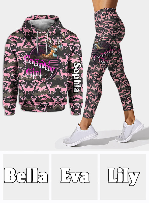 Country Girl - Personalized Hunting Hoodie and Leggings