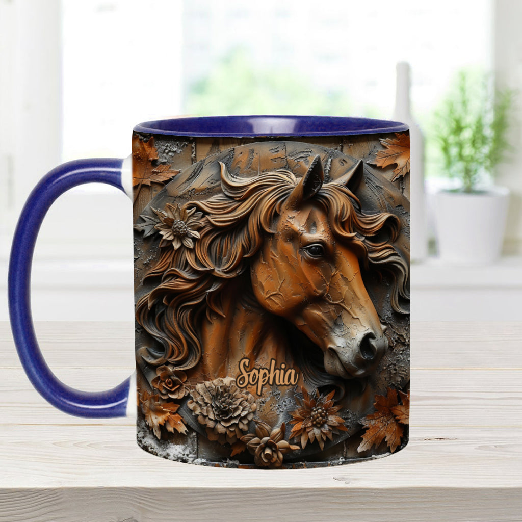 Stunning Horse Free Spirit - Personalized Horse Accent Mug