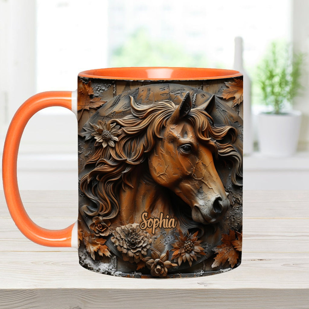 Stunning Horse Free Spirit - Personalized Horse Accent Mug