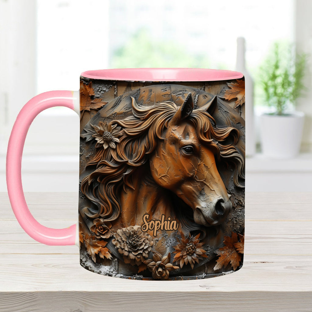 Stunning Horse Free Spirit - Personalized Horse Accent Mug