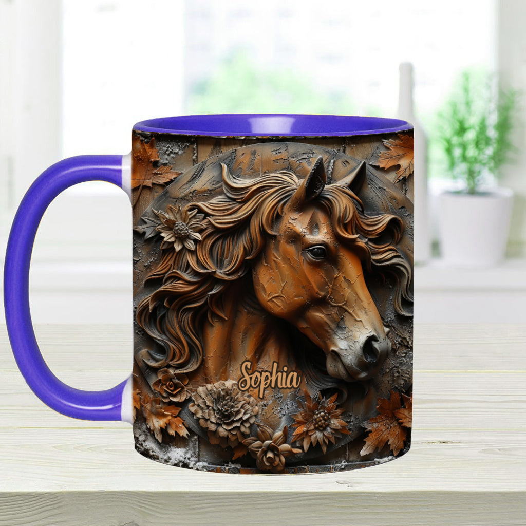 Stunning Horse Free Spirit - Personalized Horse Accent Mug