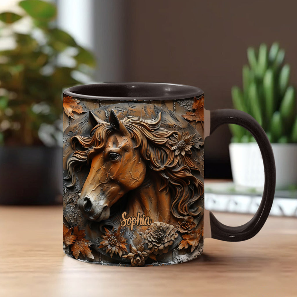 Stunning Horse Free Spirit - Personalized Horse Accent Mug