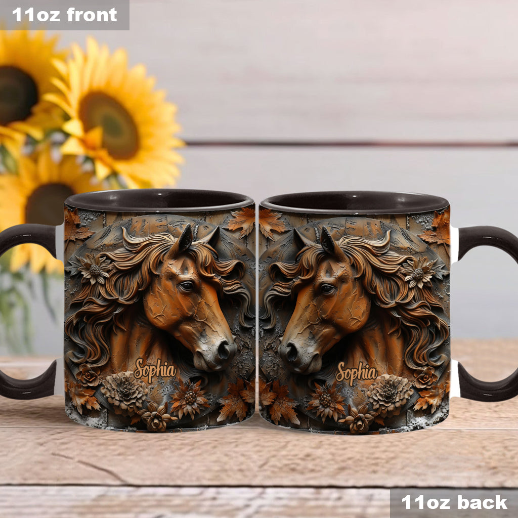 Stunning Horse Free Spirit - Personalized Horse Accent Mug