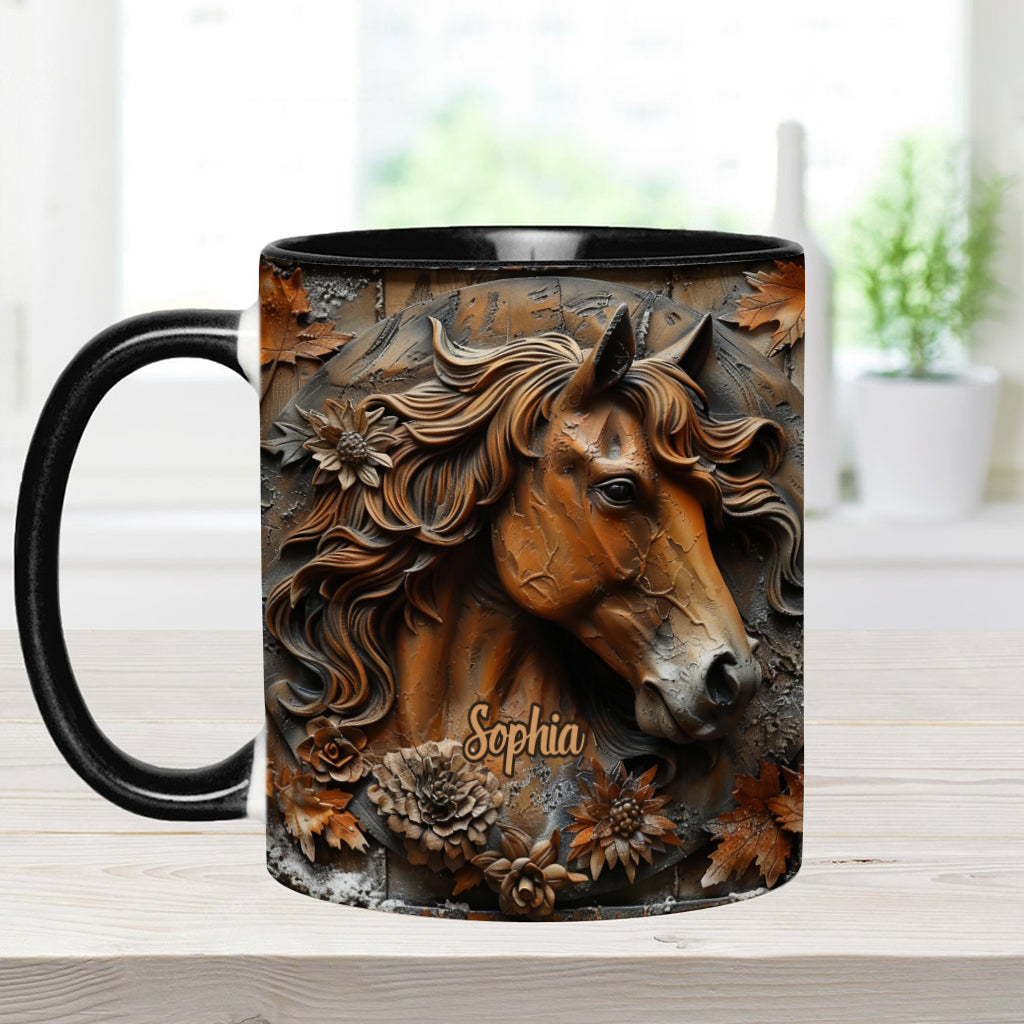 Stunning Horse Free Spirit - Personalized Horse Accent Mug