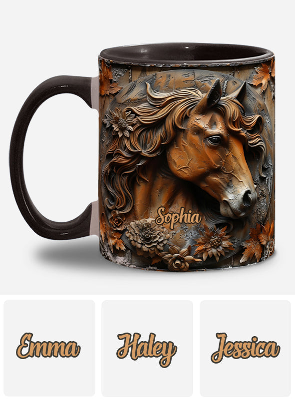 Stunning Horse Free Spirit - Personalized Horse Accent Mug
