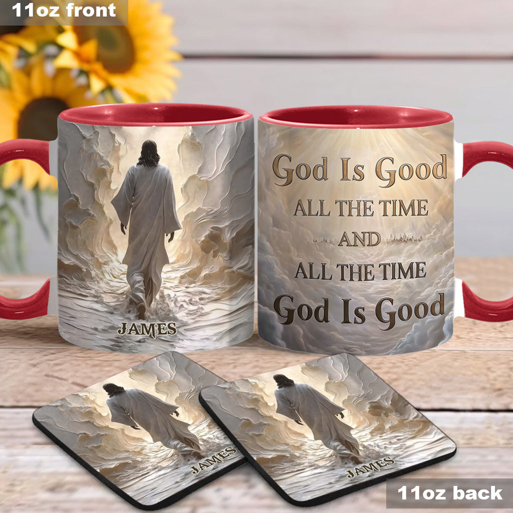 God Is Good All The Time - Personalized Christian Accent Mug