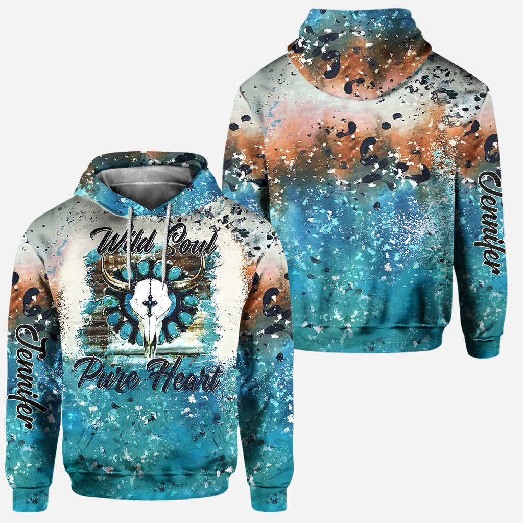 Wild Soul Pure Heart - Personalized Western Outfit Hoodie and Leggings