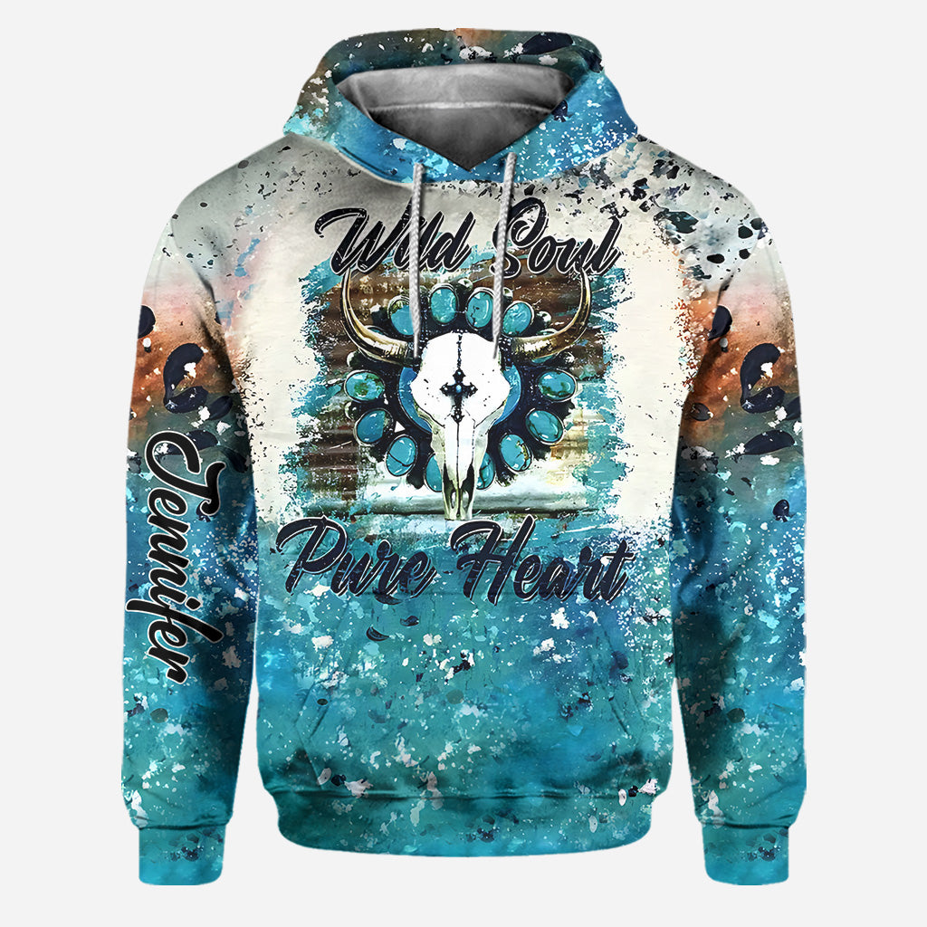 Wild Soul Pure Heart - Personalized Western Outfit Hoodie and Leggings