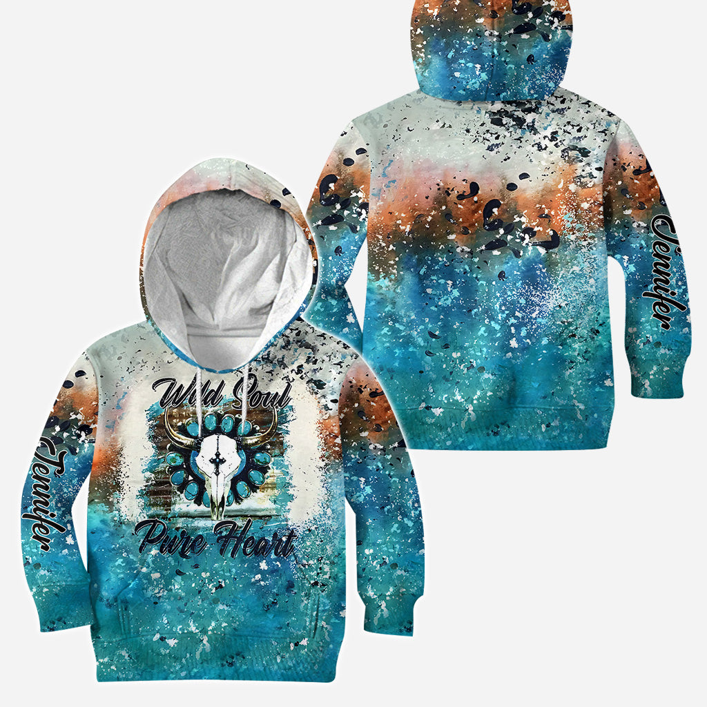 Wild Soul Pure Heart - Personalized Western Outfit Hoodie and Leggings