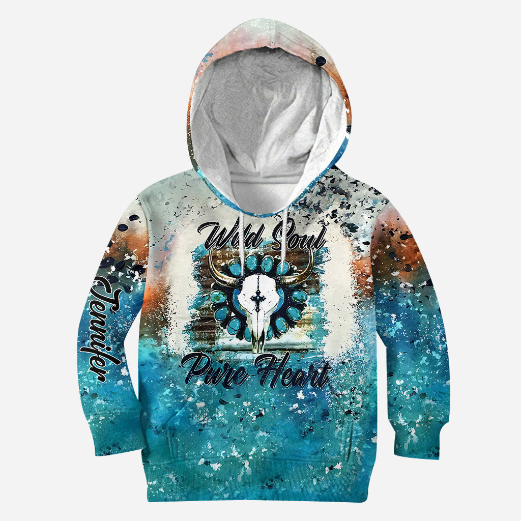 Wild Soul Pure Heart - Personalized Western Outfit Hoodie and Leggings