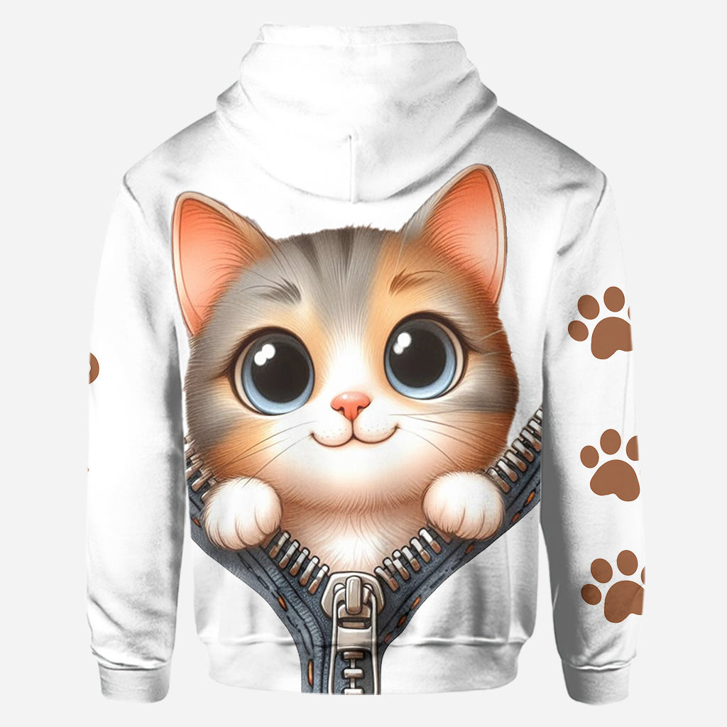 Cute Cat - Personalized Cat Hoodie and Leggings