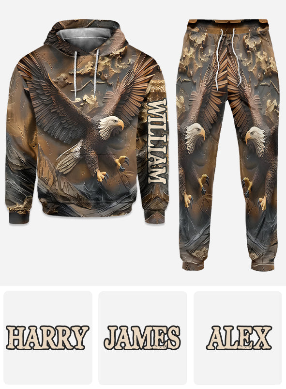 Adler-Majestät – Personalisierter Weißkopfseeadler-Hoodie und Jogginghose