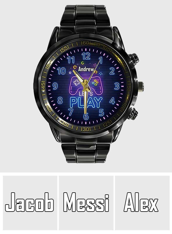 Il est temps de jouer - Montre-bracelet personnalisée pour jeux vidéo