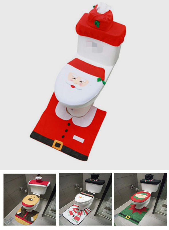 Housses de siège de toilette de Noël