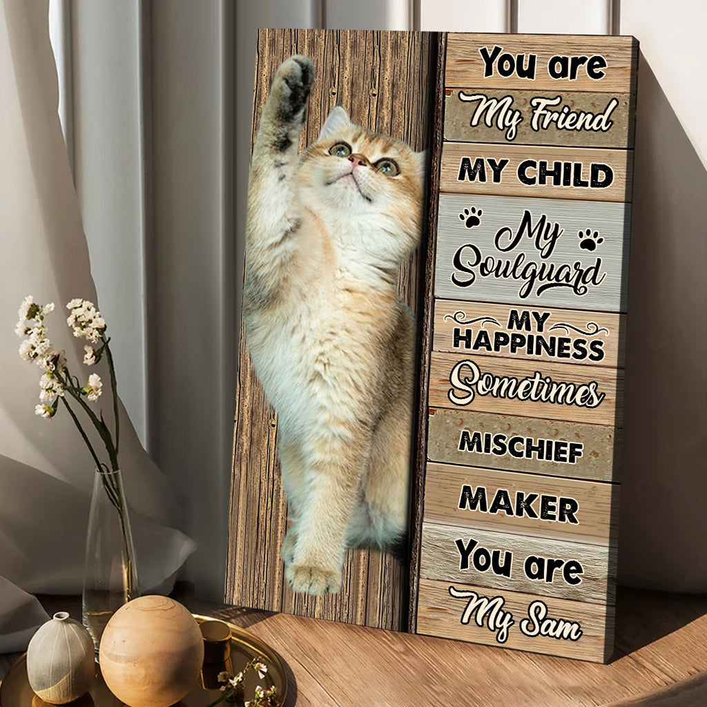 I'm Yours - Personalized Cat Canvas And Poster