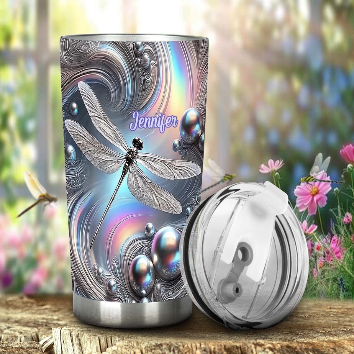 Beautiful Dragonfly - Personalized Dragonfly Tumbler