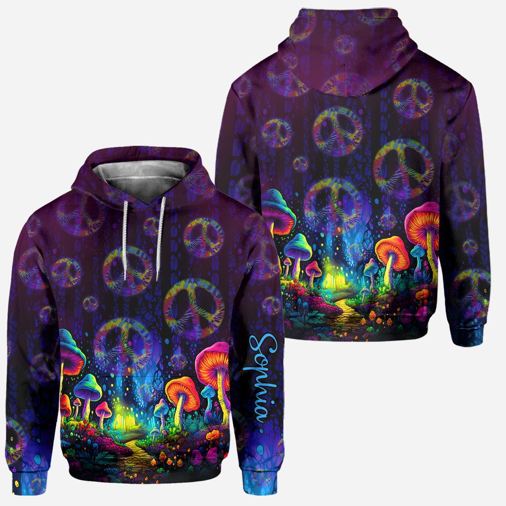 Awesome Mushroom - Personalized Hippie Hoodie and Leggings