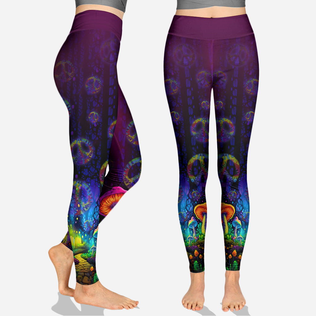 Awesome Mushroom - Personalized Hippie Hoodie and Leggings
