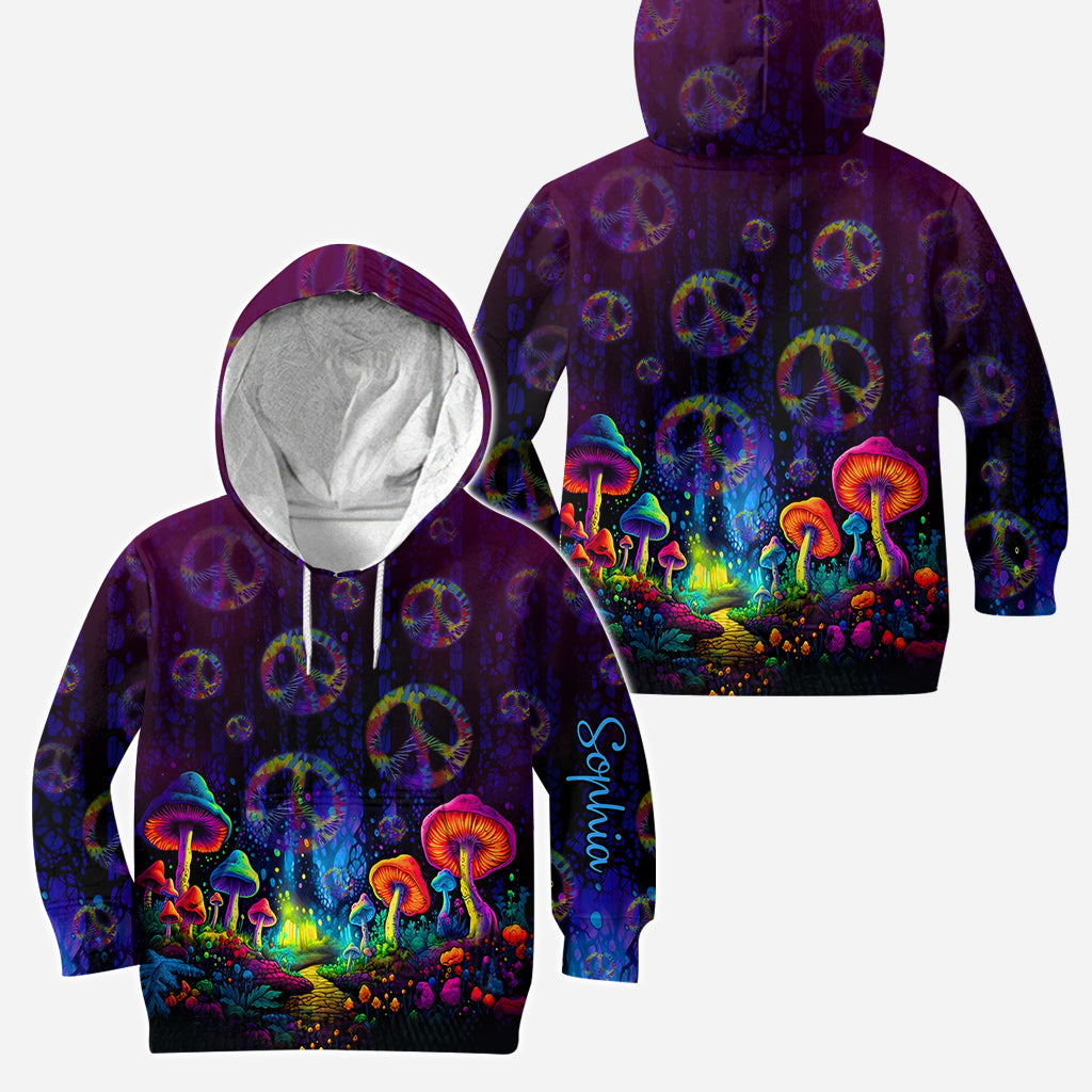 Awesome Mushroom - Personalized Hippie Hoodie and Leggings