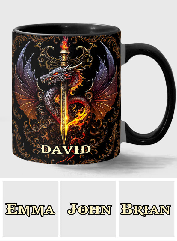 Cœur de Dragon - Mug personnalisé à motif dragon
