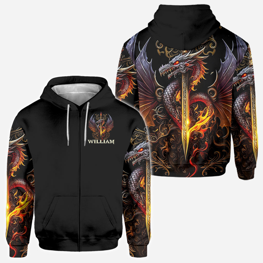 Heart Of A Dragon - Personalized Dragon All Over Shirt