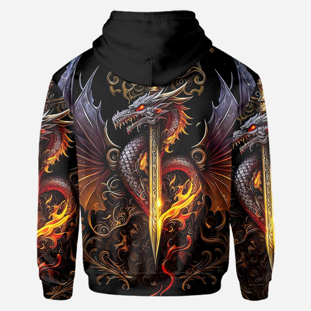 Heart Of A Dragon - Personalized Dragon All Over Shirt