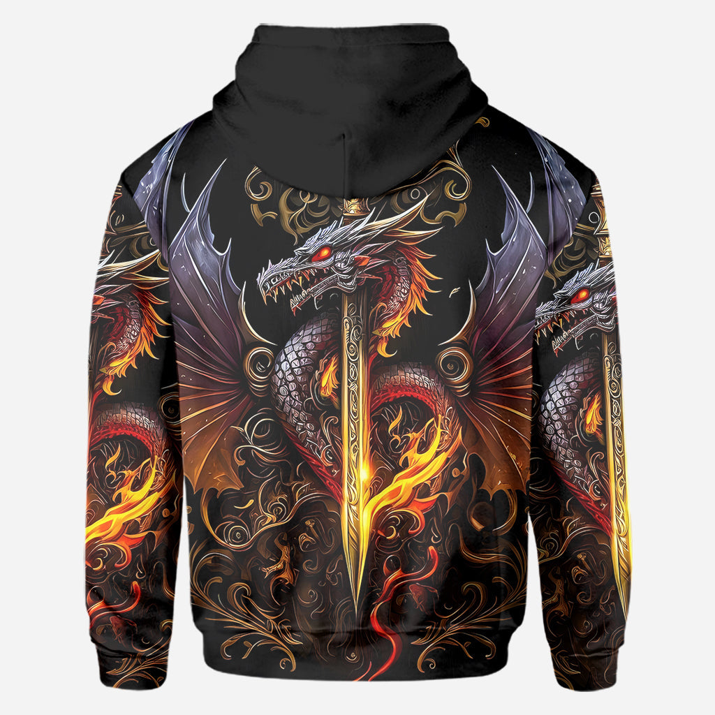 Heart Of A Dragon - Personalized Dragon All Over Shirt