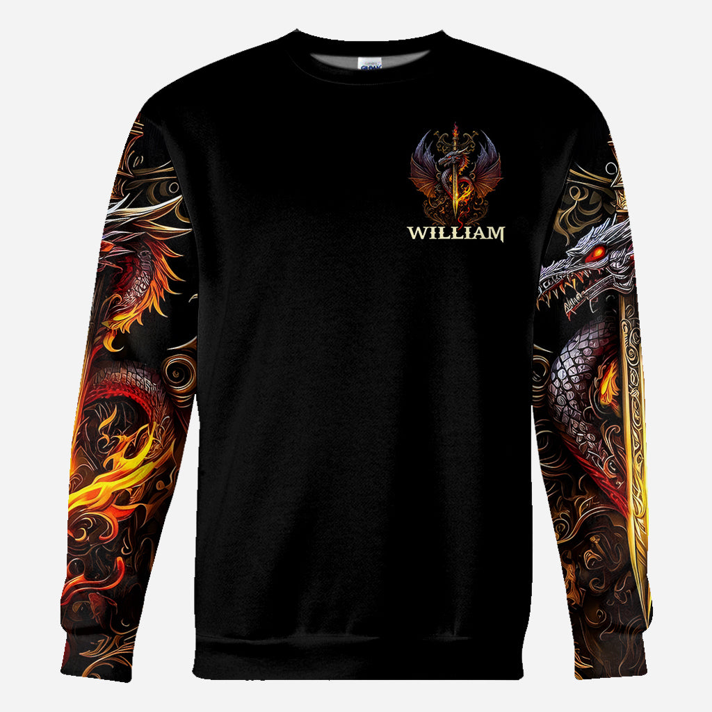 Heart Of A Dragon - Personalized Dragon All Over Shirt