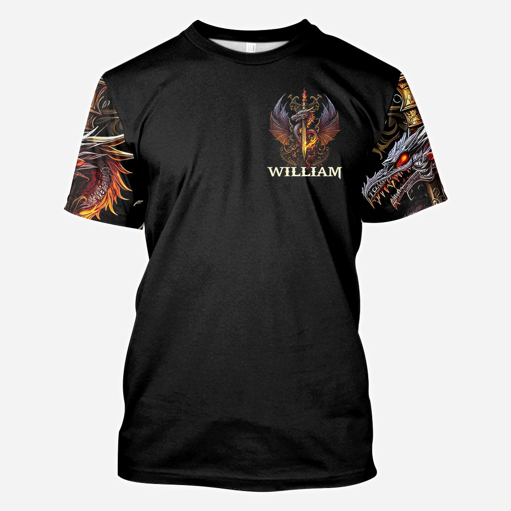 Heart Of A Dragon - Personalized Dragon All Over Shirt