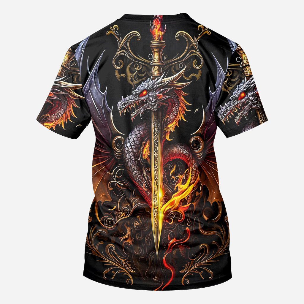 Heart Of A Dragon - Personalized Dragon All Over Shirt
