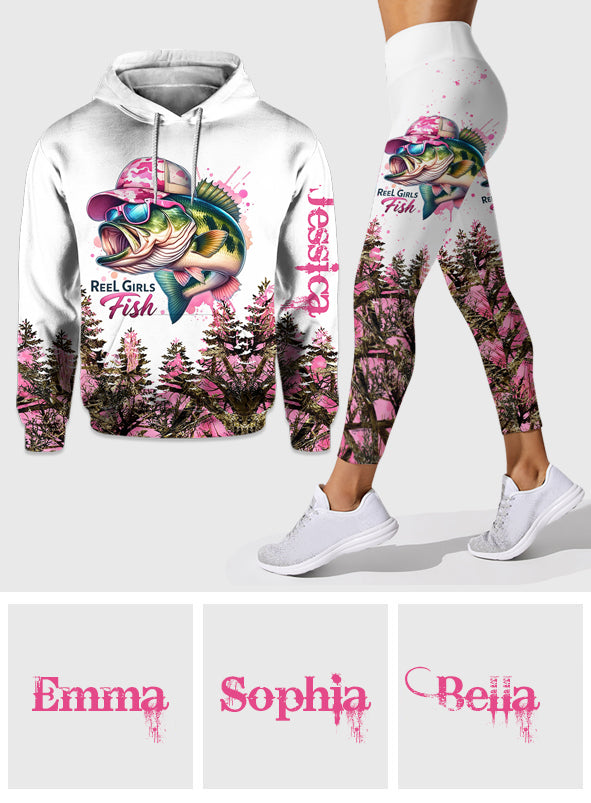 Reel Girl - Sweat à capuche et legging de pêche personnalisés