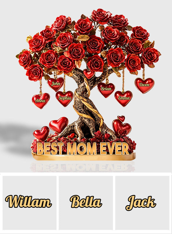 Best Mother Ever - Personalized Mother Custom Shaped Acrylic Plaque