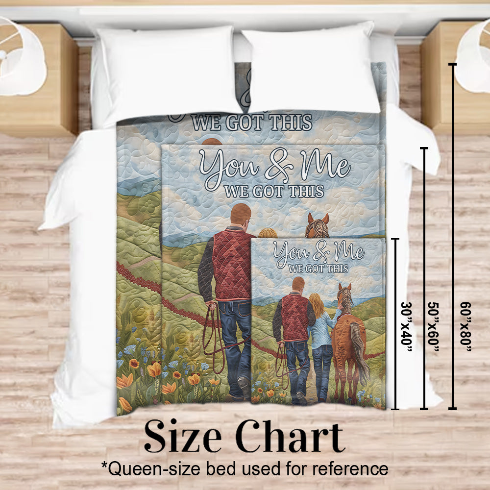 You and Me We Got This - Personalized Horse Blanket