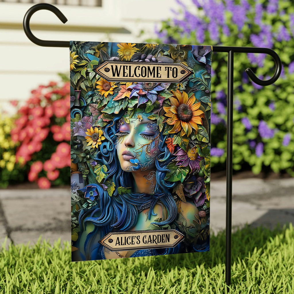 Welcome To My Garden - Personalized Gardening Garden Flag