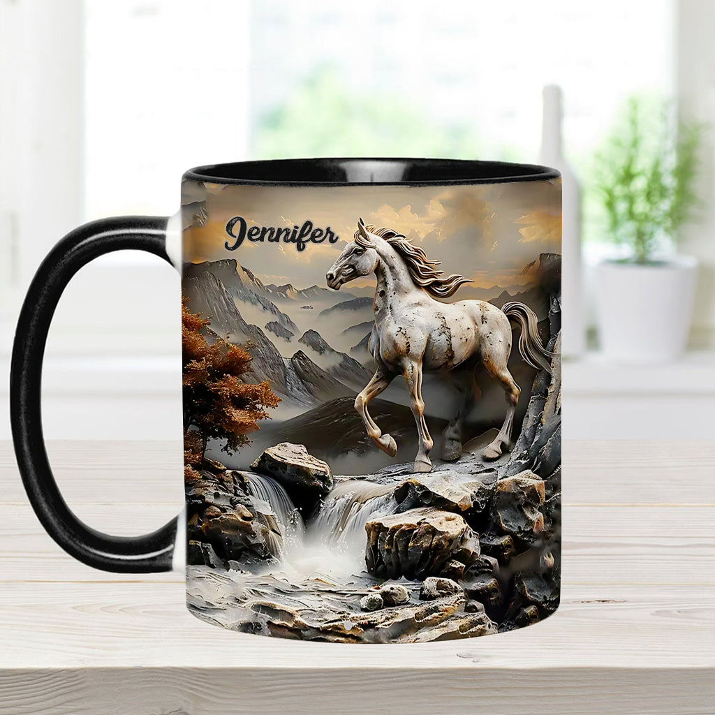 Beautiful Horse - Personalized Horse Accent Mug